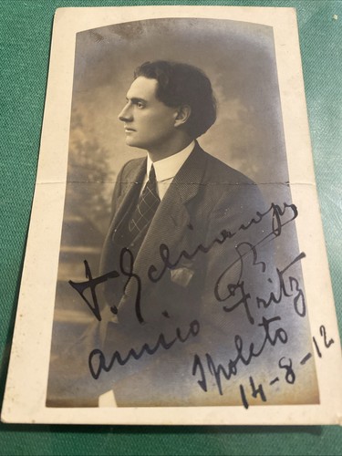 Cartolina foto autografo - cartolina,