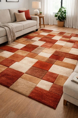 Tappeto moderno fatto mano - moderno,