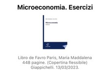MICROECONOMIA - ESERCIZI