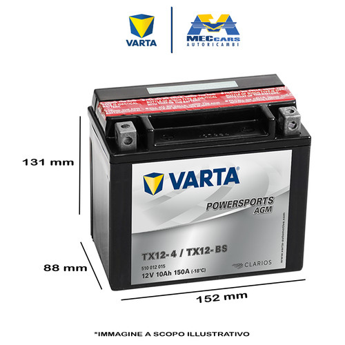 Varta powersports agm batteria - powersports,