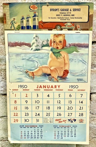 Calendario parete vintage - calendario, da