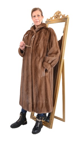 A5881 cappotto visone vera - a5881,