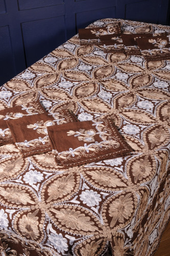 Vintage embroidered tablecloth - vintage,