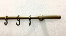 BARRA ASTA TUBO BINARIO SOTTOPENSILE PORTAMESTOLI PER CUCINA 100 CM. BRONZATO 