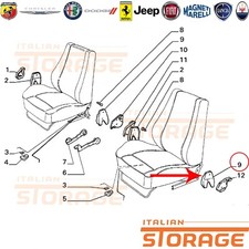 FIAT UNO CS FIORINO RIVESTIMENTO SINISTRO SEDILE ANTERIORE ORIGINALE 180569280