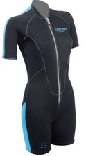 Cressi Lido Lady Shorty Muta Neoprene - Nero/Aquamarina