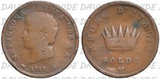 05894] REGNO D'ITALIA - NAPOLEONE I - SOLDO 1813 MILANO