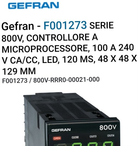 Gefran 800v rrr0 00021 000 - gefran, 800v-rrr0-00021-000