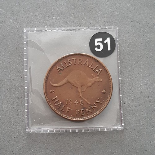 Australia half penny - "half, penny"