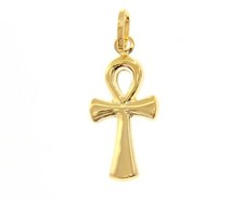 CIONDOLO CROCE ORO GIALLO O