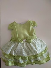 Vestitino TAFFETÀ PER CERIMONIA BAMBINA 6 MESI CREAZIONE TRE GI MADE IN ITALY