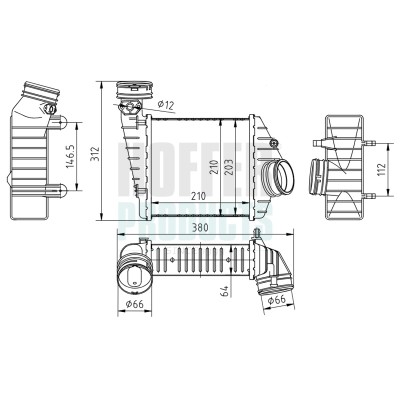 Hoffer intercooler skoda - hoffer, vw