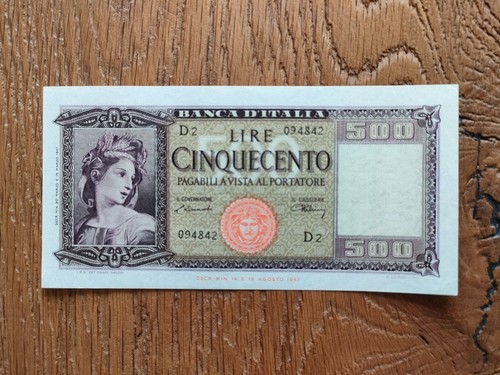 500 lire italia ornata - lire,