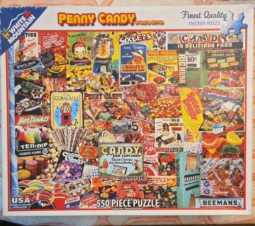White mountain penny - white, “penny