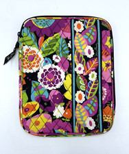 Vera Bradley VA VA BLOOM Medium Tablet Zip Case iPad Reader Sleeve 8" X 10.5" VG