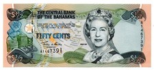 BAHAMAS - BANCONOTA DA 1/2