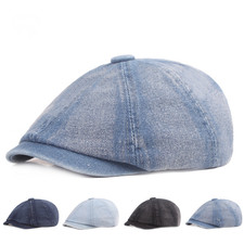 Cappello Uomo Denim Newsboy