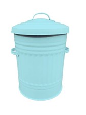 Pattumiera in metallo zincato