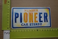 Vecchio Adesivo HiFi Audio Tuning Tape TV Autoradio Car PIONEER Car Stereo
