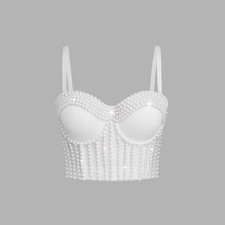 Top Crop In Pizzo Per Donne