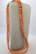 CORALLO  COLLANA VINTAGE A DUE