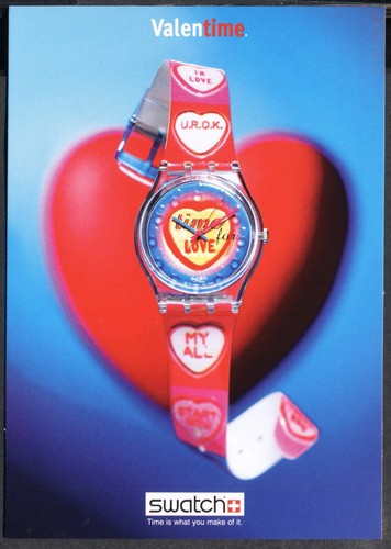 1998 promo postcard for swatch - for,