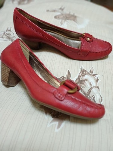 Scarpe donna ecco tacco rosso - scarpe,