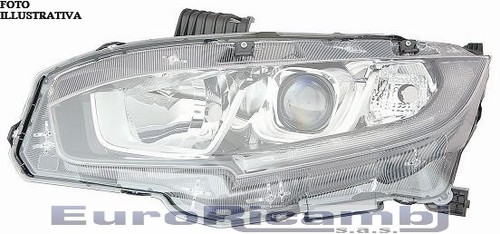 Faro per honda civic - honda, 17>