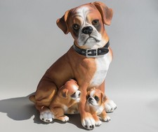 Statua cane boxer grande