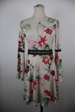 GUESS VESTITO ABITO DONNA TG XS WOMAN CASUAL VINTAGE DRESS MANICA LUNGA LOGO