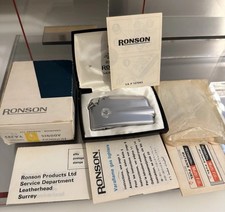 Vintage Ronson Adonis Chromium Diamond Cut Varaflame V.A.283 Lighter