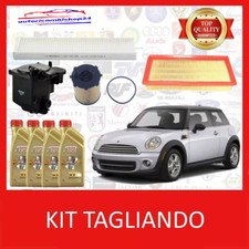 KIT TAGLIANDO 4 FILTRI BOSCH + 4LT OLIO CASTROL MINI COOPER D R56 1.6D 90 109 CV