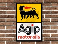 Insegna in metallo Agip