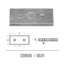 Anodo per Flaps rettangolare
