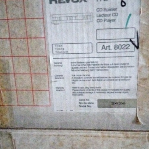 Revox lettore titanio art - revox,