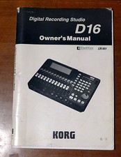 Manuale istruzioni studio registrazione originale Yamaha D16 manuale utente