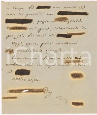18?? FIRENZE (?) Lettera GIUSEPPE MAZZINI da decifrare - AUTOGRAFA