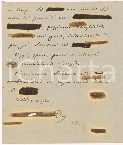 Firenze lettera - 18??,