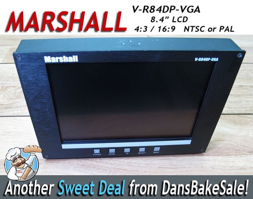 Marshall r84dp vga monitor - marshall,