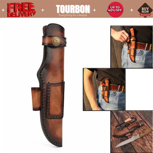 Fodero coltello pelle tourbon - pelle,