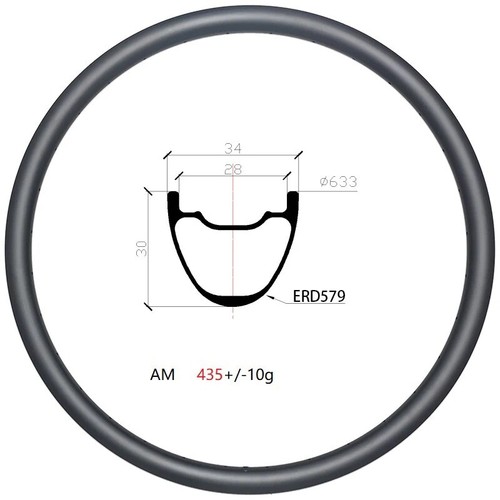 Cerchio fibra carbonio - in, di