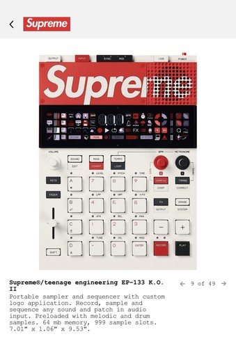 Supreme teenage engineering - x,