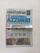 Gazzetta Azzurra numero limitato commemorativo originale giornale italia storico