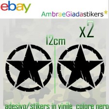  Adesivi Stella Militare 12x12