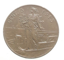 5 Centesimi Prora 1913 q SPL Regno d'Italia Vittorio Emanuele III