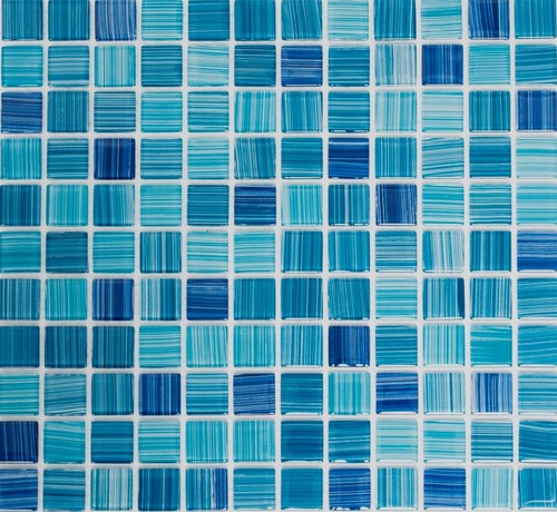 Mosaico vetro strichblau - in,