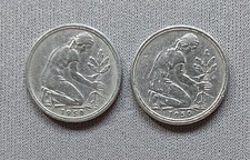 Germania Repubblica Federale 1950 50 PFENNIG J-G (lotto di 2 monete)