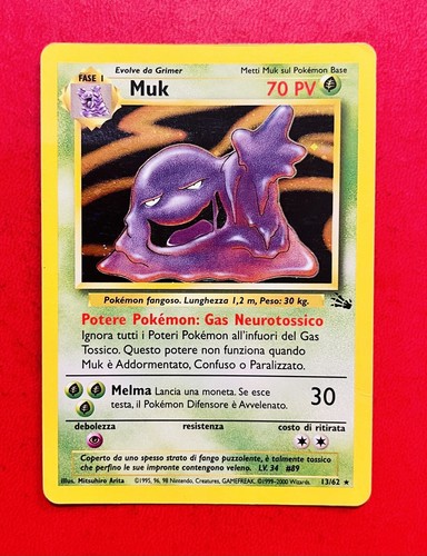Lotto carte pokemon muk 62 - carte, 13/62