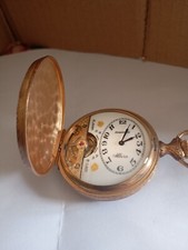 Orologio da tasca Hebdomas 8 giorni doppia cassa firmate Huguenin