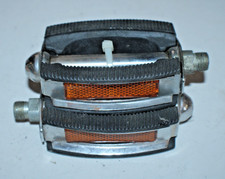 Pedali piatti vintage argento